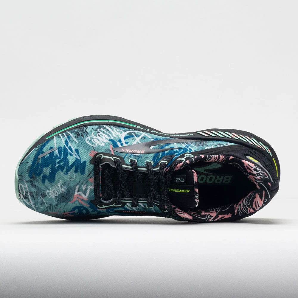 Brooks Adrenaline GTS 22 Women's Black/Yucca/Flamingo Pink 3 Brooks Adrenaline GTS 22 Women's Black/Yucca/Flamingo Pink - Image 3