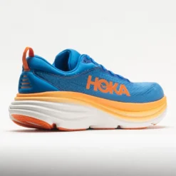 HOKA Bondi 8 Men's Coastal Sky/Vibrant Orange -Active Foot Shop 049225 6