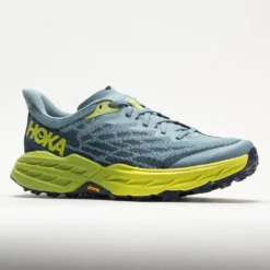 HOKA Speedgoat 5 Men's Stone Blue/Dark Citron -Active Foot Shop 049271 5