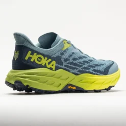 HOKA Speedgoat 5 Men's Stone Blue/Dark Citron -Active Foot Shop 049271 6
