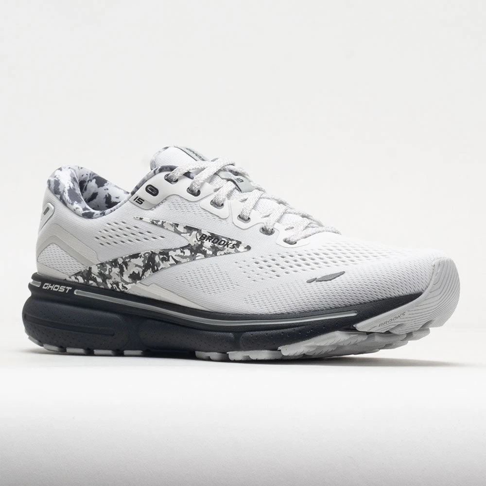 Brooks Ghost 15 Men's White/Ebony/Oyster 5 Brooks Ghost 15 Men's White/Ebony/Oyster - Image 5