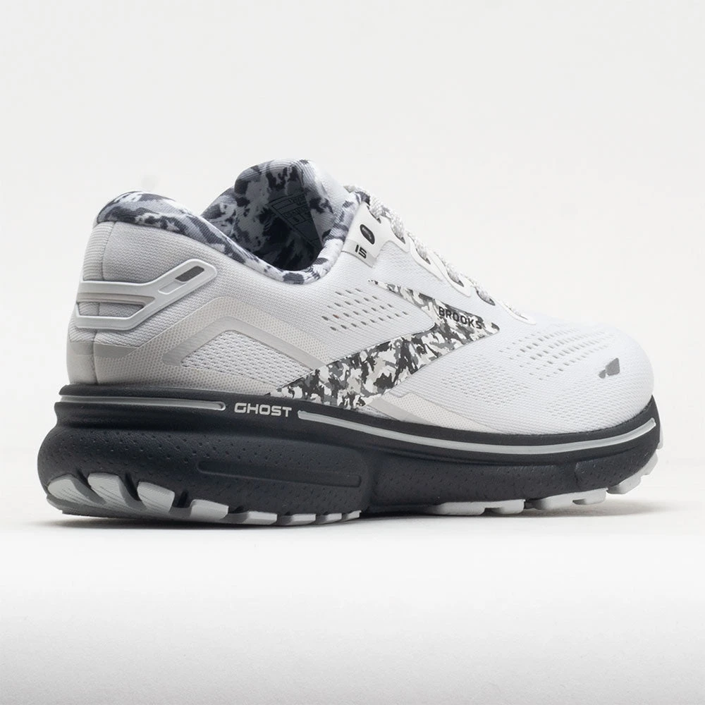 Brooks Ghost 15 Men's White/Ebony/Oyster 6 Brooks Ghost 15 Men's White/Ebony/Oyster - Image 6