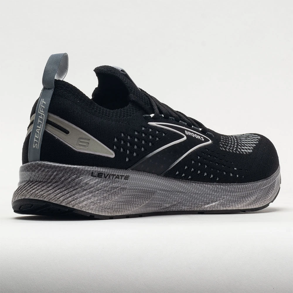 Brooks Levitate Stealthfit 6 Men's Black/Grey/Oyster 6 Brooks Levitate Stealthfit 6 Men's Black/Grey/Oyster - Image 6