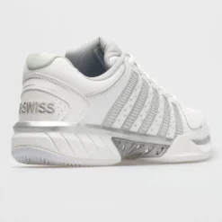 K-Swiss Hypercourt Express Leather Women's White/Silver/Glacier Gray 11 K-Swiss Hypercourt Express Leather Women's White/Silver/Glacier Gray -Active Foot Shop 113359 6
