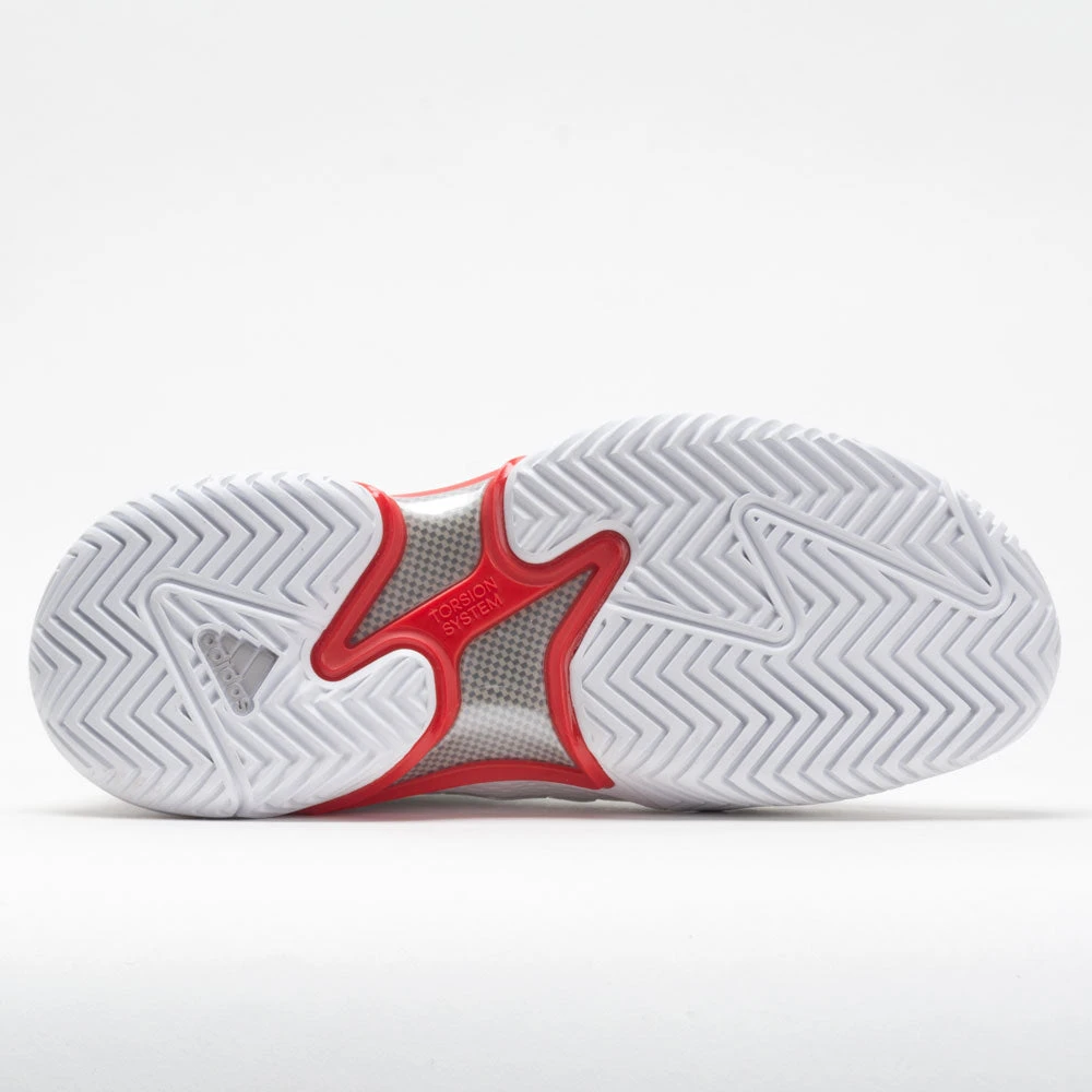 Adidas Barricade Women's White/Silver Metallic/Grey 4 Adidas Barricade Women's White/Silver Metallic/Grey - Image 4