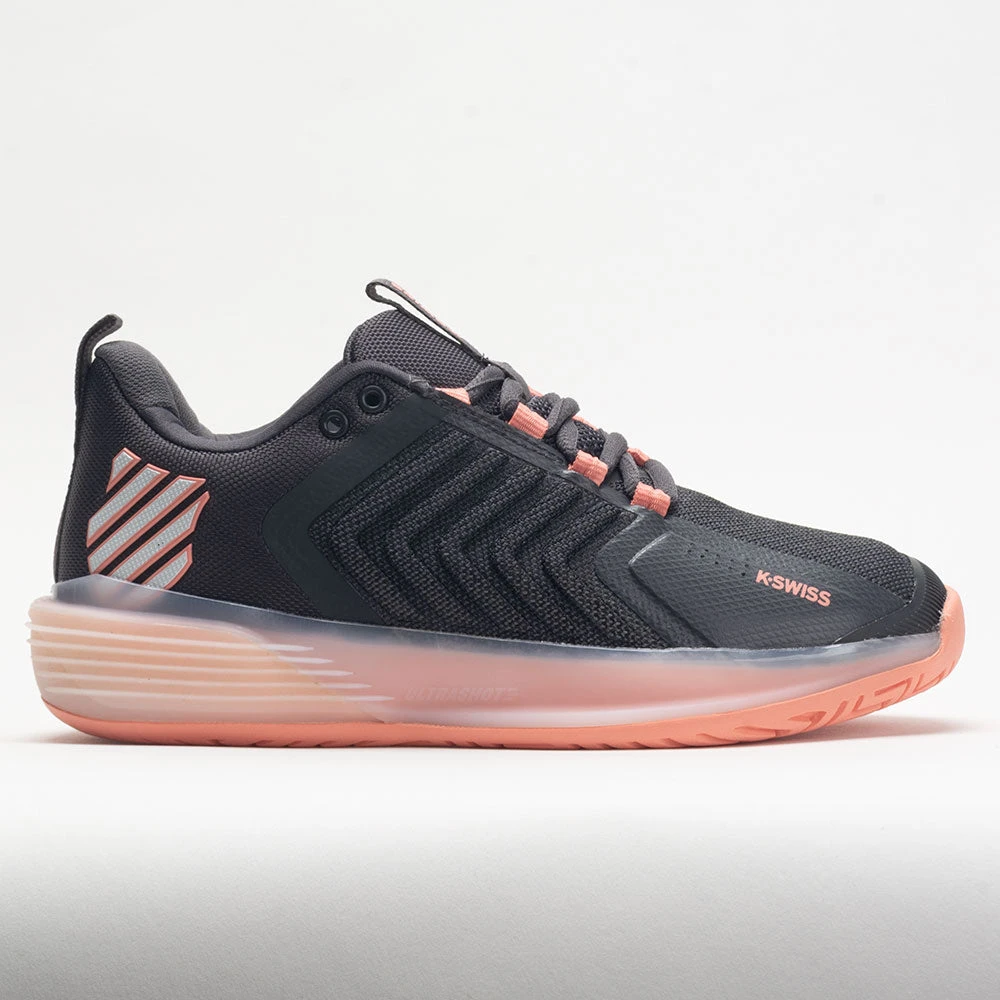 K-Swiss Ultrashot 3 Women's Asphalt/Peach Amber/White 1 K-Swiss Ultrashot 3 Women's Asphalt/Peach Amber/White