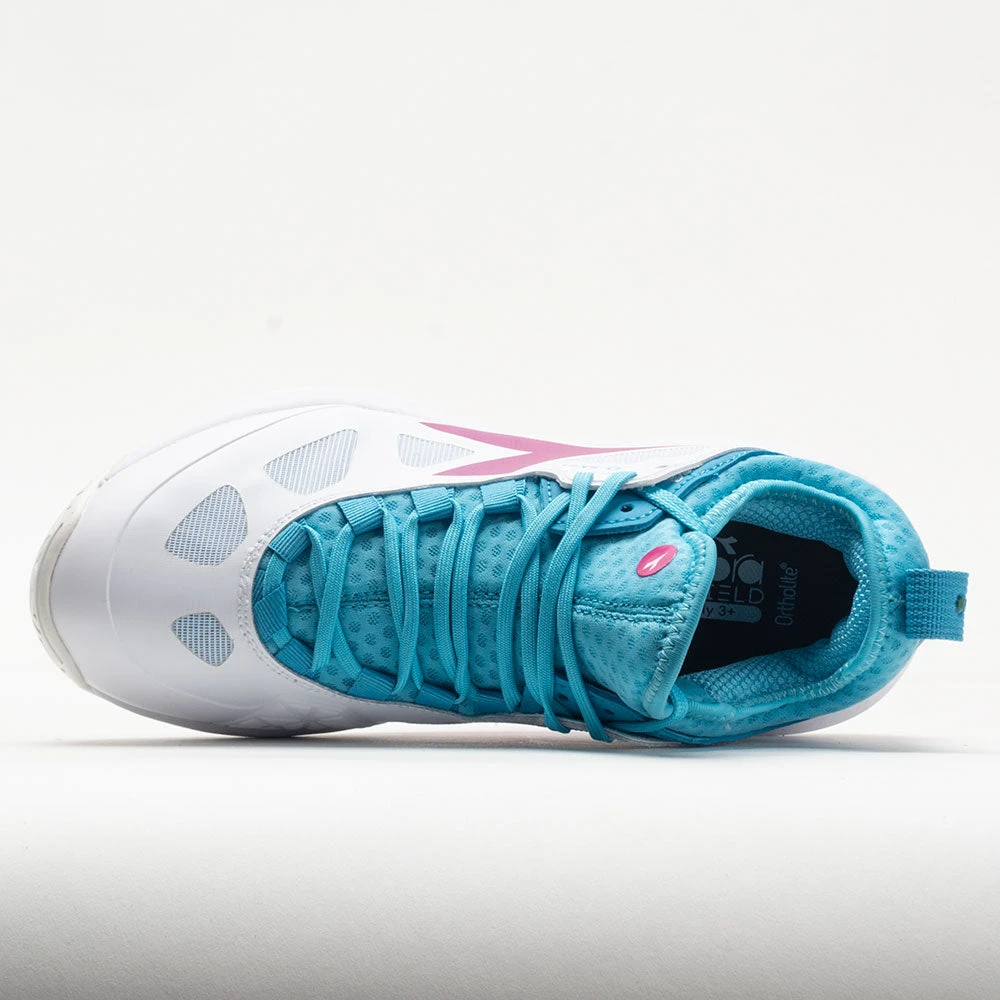 Diadora Speed Blushield Fly 3+ AG Women's White/Aquarius/ Rhodamine 3 Diadora Speed Blushield Fly 3+ AG Women's White/Aquarius/ Rhodamine - Image 3