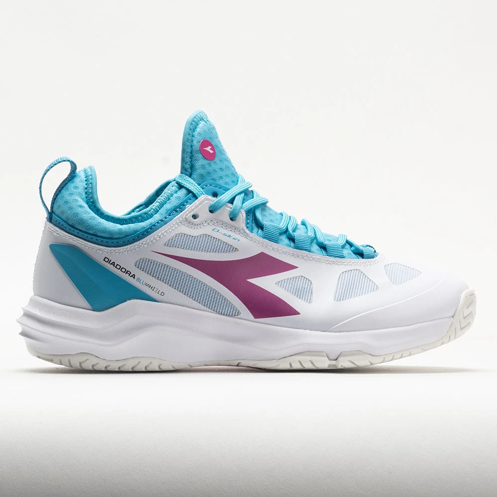 Diadora Speed Blushield Fly 3+ AG Women's White/Aquarius/ Rhodamine 1 Diadora Speed Blushield Fly 3+ AG Women's White/Aquarius/ Rhodamine