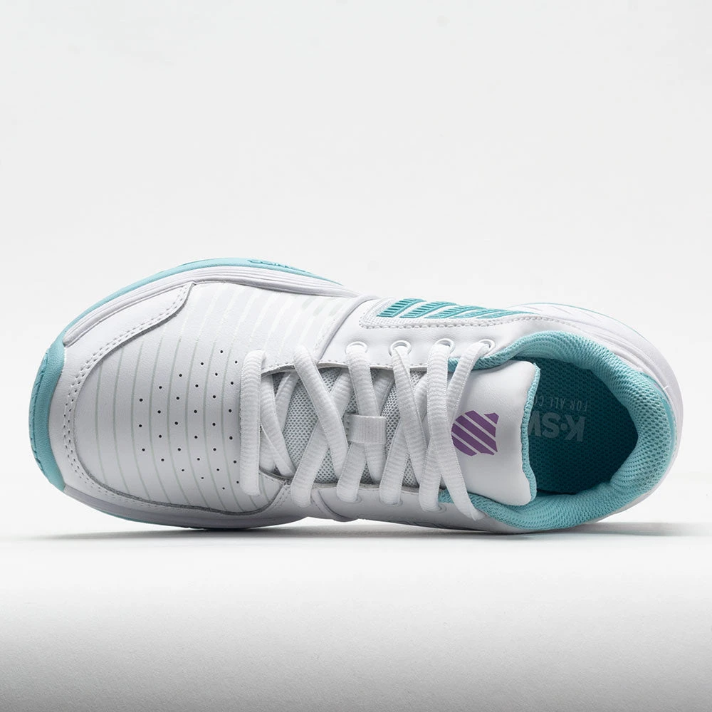 K-Swiss Court Express Women's White/Angel Blue/Sheer Lilac 3 K-Swiss Court Express Women's White/Angel Blue/Sheer Lilac - Image 3