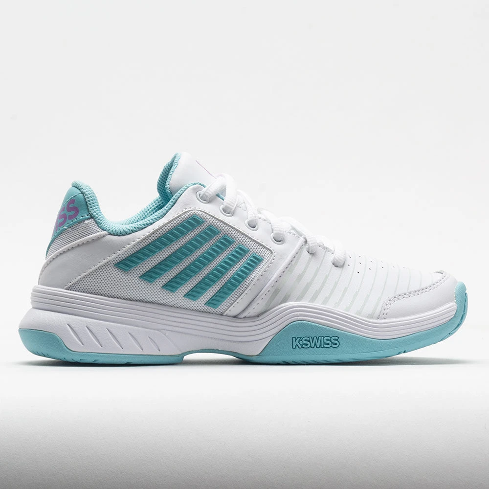 K-Swiss Court Express Women's White/Angel Blue/Sheer Lilac 1 K-Swiss Court Express Women's White/Angel Blue/Sheer Lilac