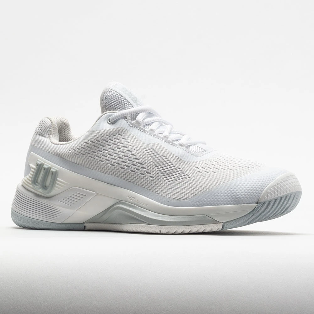 Wilson Rush Pro 4.0 Men's White/White/Pearl Blue 5 Wilson Rush Pro 4.0 Men's White/White/Pearl Blue - Image 5