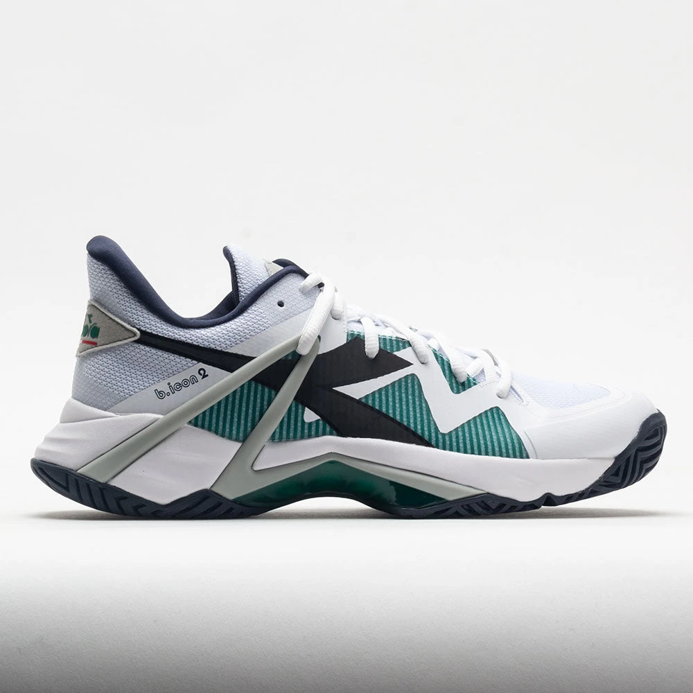 Diadora B.Icon 2 AG Men's White/Black/Blue Corsair 1 Diadora B.Icon 2 AG Men's White/Black/Blue Corsair