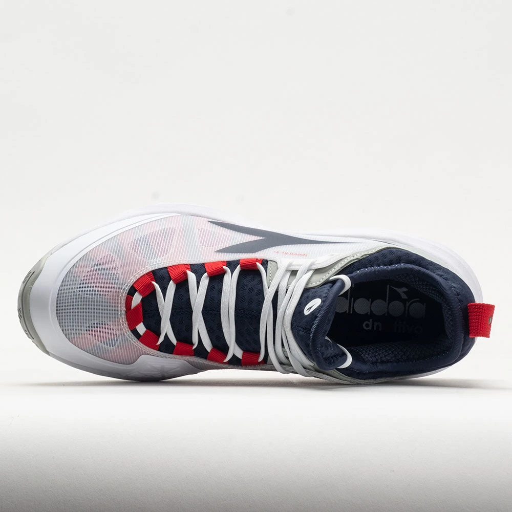Diadora Speed Blushield Fly 4+ Clay Men's White/Blue Corsair/Fiery Red 3 Diadora Speed Blushield Fly 4+ Clay Men's White/Blue Corsair/Fiery Red - Image 3