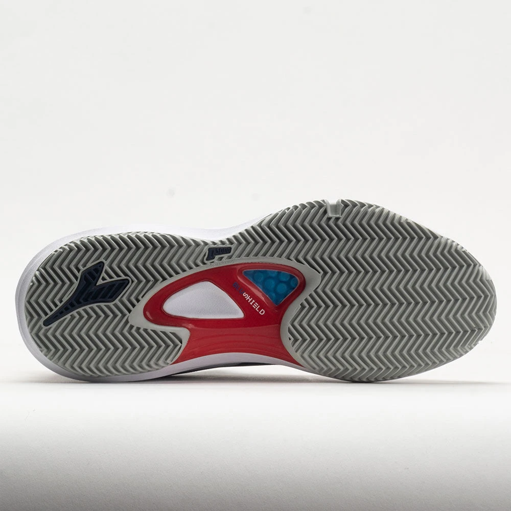Diadora Speed Blushield Fly 4+ Clay Men's White/Blue Corsair/Fiery Red 4 Diadora Speed Blushield Fly 4+ Clay Men's White/Blue Corsair/Fiery Red - Image 4