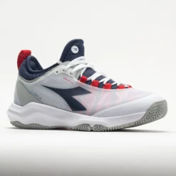 Diadora Speed Blushield Fly 4+ Clay Men's White/Blue Corsair/Fiery Red 10 Diadora Speed Blushield Fly 4+ Clay Men's White/Blue Corsair/Fiery Red -Active Foot Shop 117032 5