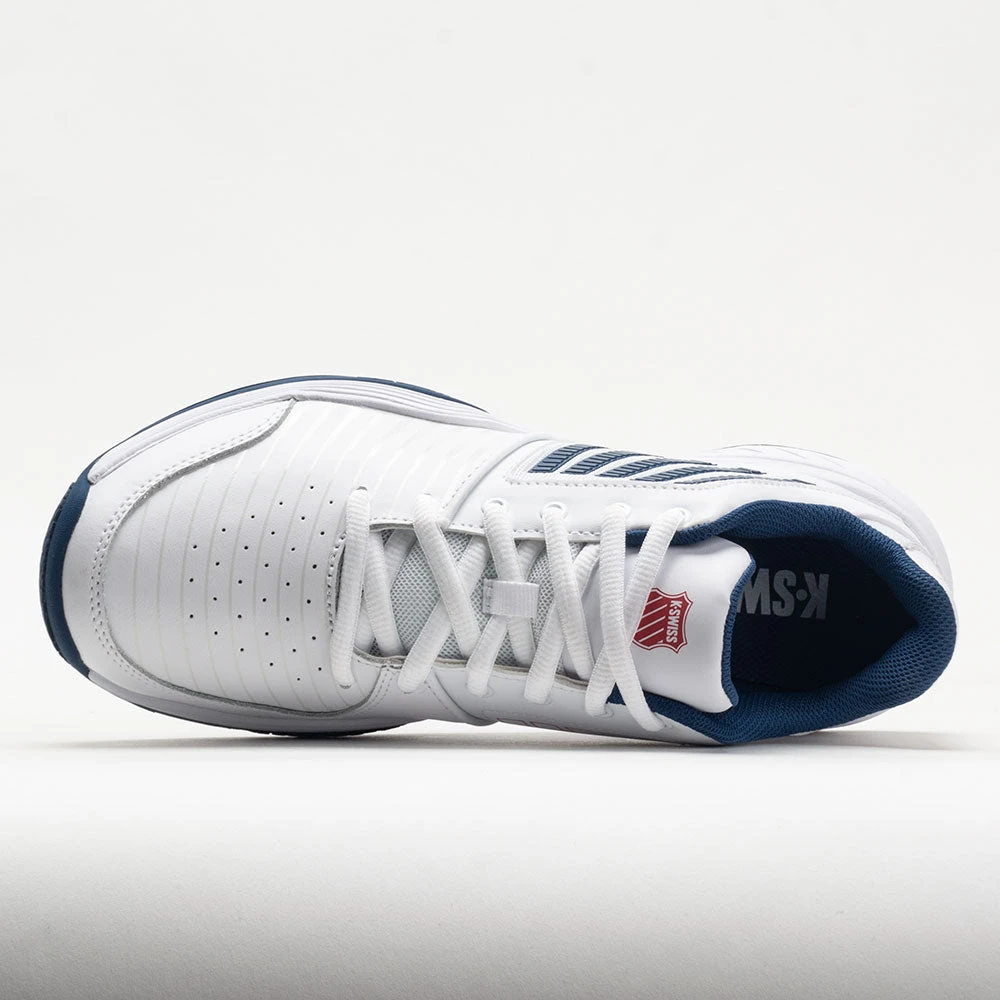 K-Swiss Court Express Men's White/Blue Opal/Lollipop 3 K-Swiss Court Express Men's White/Blue Opal/Lollipop - Image 3