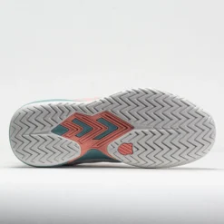 K-Swiss Ultrashot Team Women's Blanc De Blanc/Nile Blue/Desert Flower -Active Foot Shop 117136 4