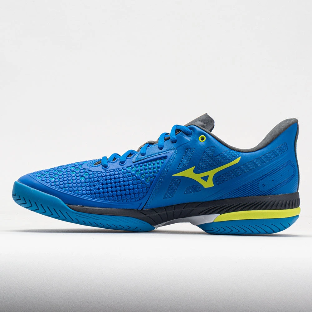 Mizuno Wave Exceed Tour AC 5 Men's Peace Blue/Acid Lime 2 Mizuno Wave Exceed Tour AC 5 Men's Peace Blue/Acid Lime - Image 2