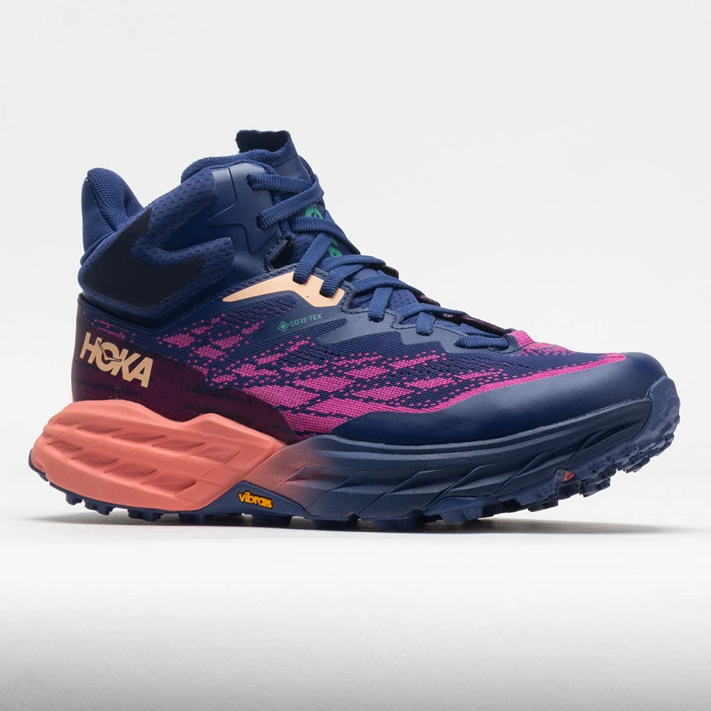Hoka One One Speedgoat 5 Mid GTX Women's Bellwether Blue/Camellia 5 Hoka One One Speedgoat 5 Mid GTX Women's Bellwether Blue/Camellia - Image 5